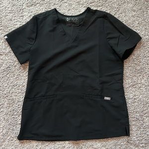 Figs scrub top - MEDIUM - black